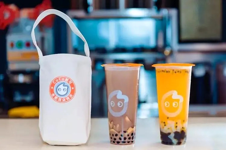 coco奶茶价格标签图片，coco奶茶价格